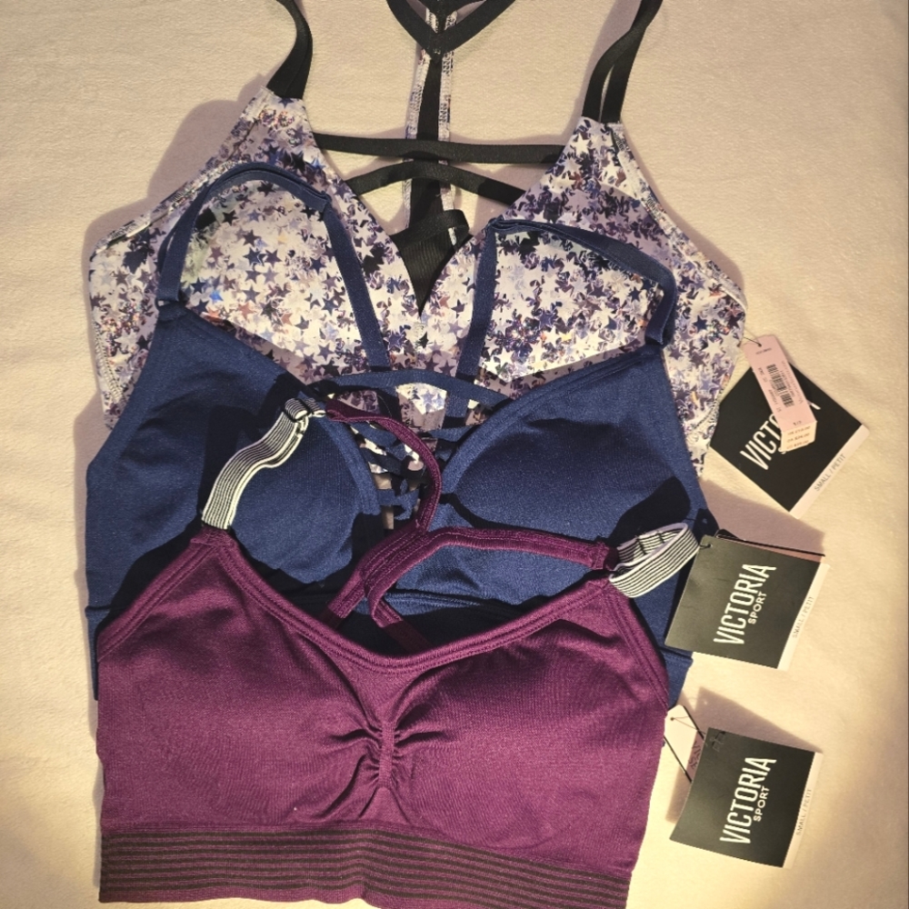 Victoria's Secret Sport Bra, Small/Petit, NWT, Set of 3.